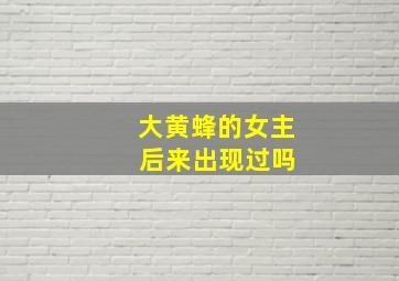 大黄蜂的女主 后来出现过吗